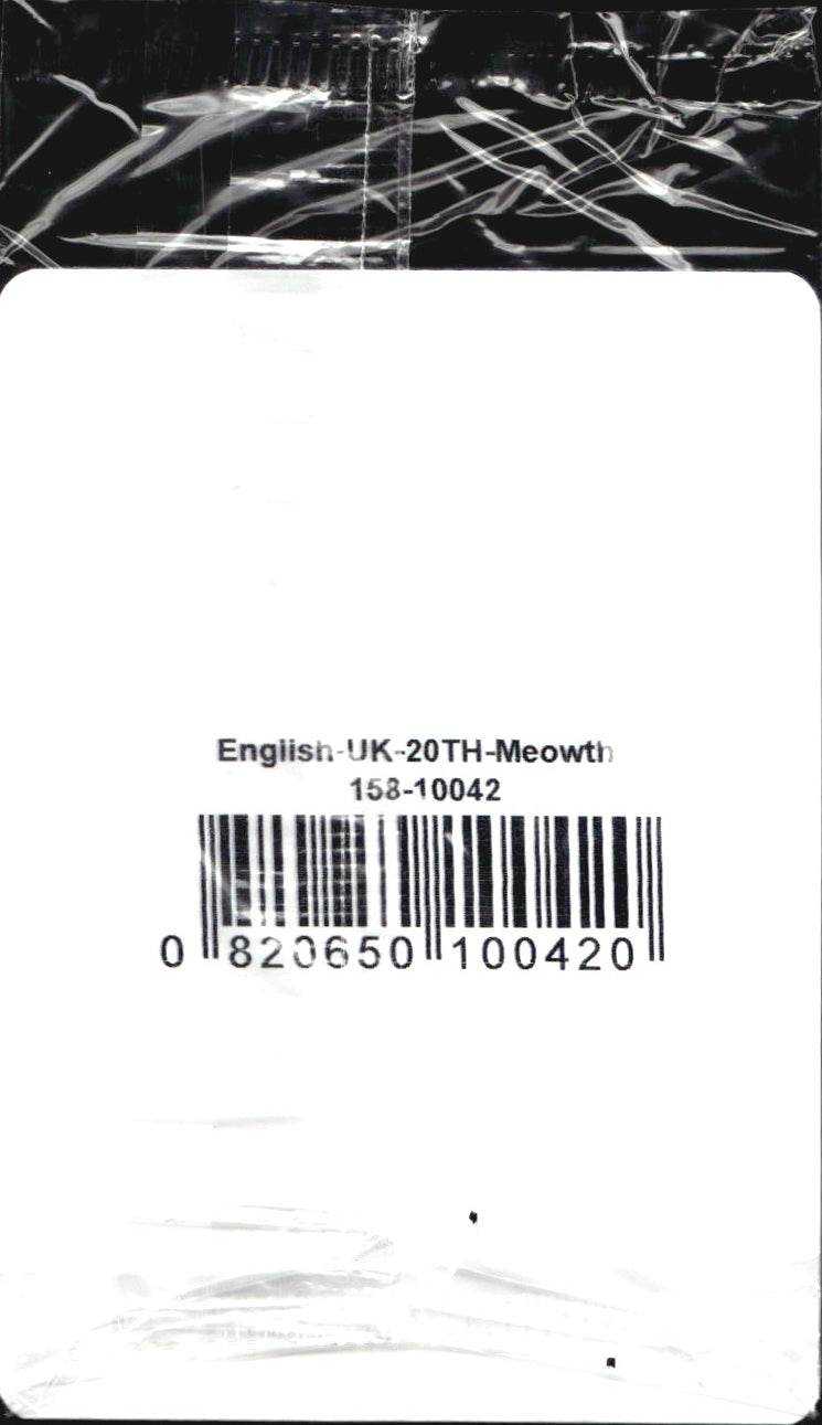 Meowth 53/83 20th Anniversary GAME Exclusive Sealed Promo