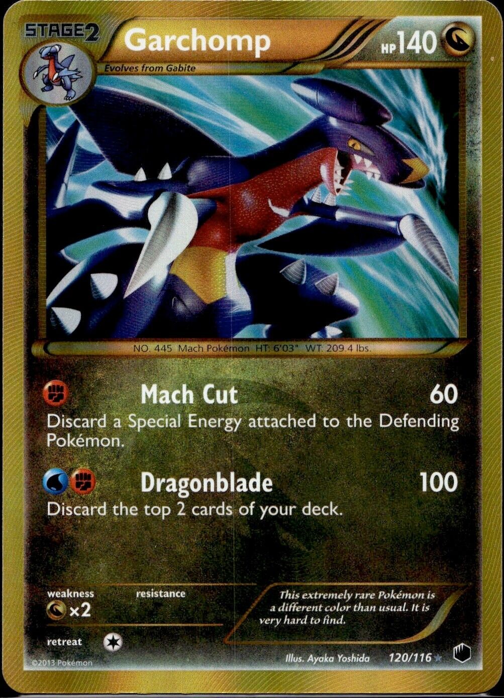 Pokemon Garchomp 120/116 B&W Plasma Freeze Light Play Condition