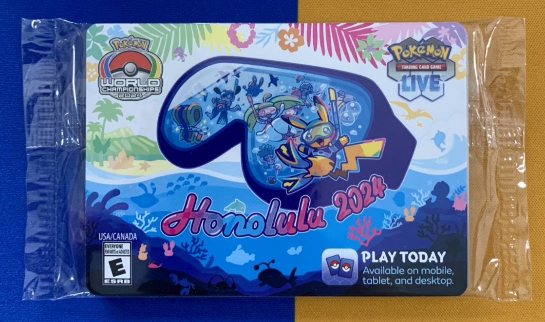 Pokemon 2024 Worlds Hawaii Honolulu Sealed Worlds Pack with all Languages