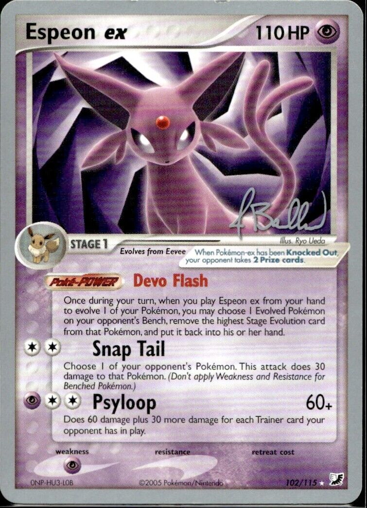 Pokemon Espeon ex 102/115 World Championship Deck 2006 Light Play Condition