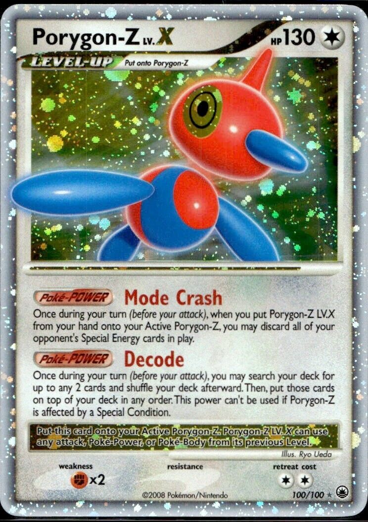 Pokemon Porygon Z Lv X 100/100 D&P Majestic Dawn Near Mint Condition