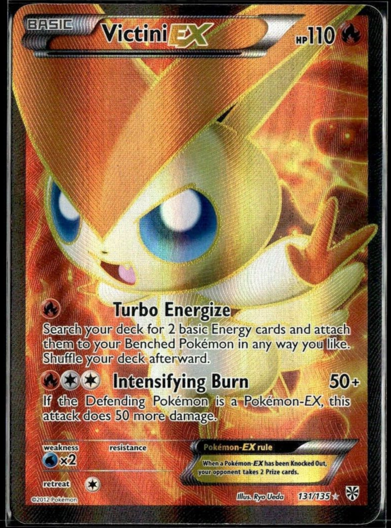 Pokemon Victini ex 131/135 B&W Plasma Storm Light Play Condition