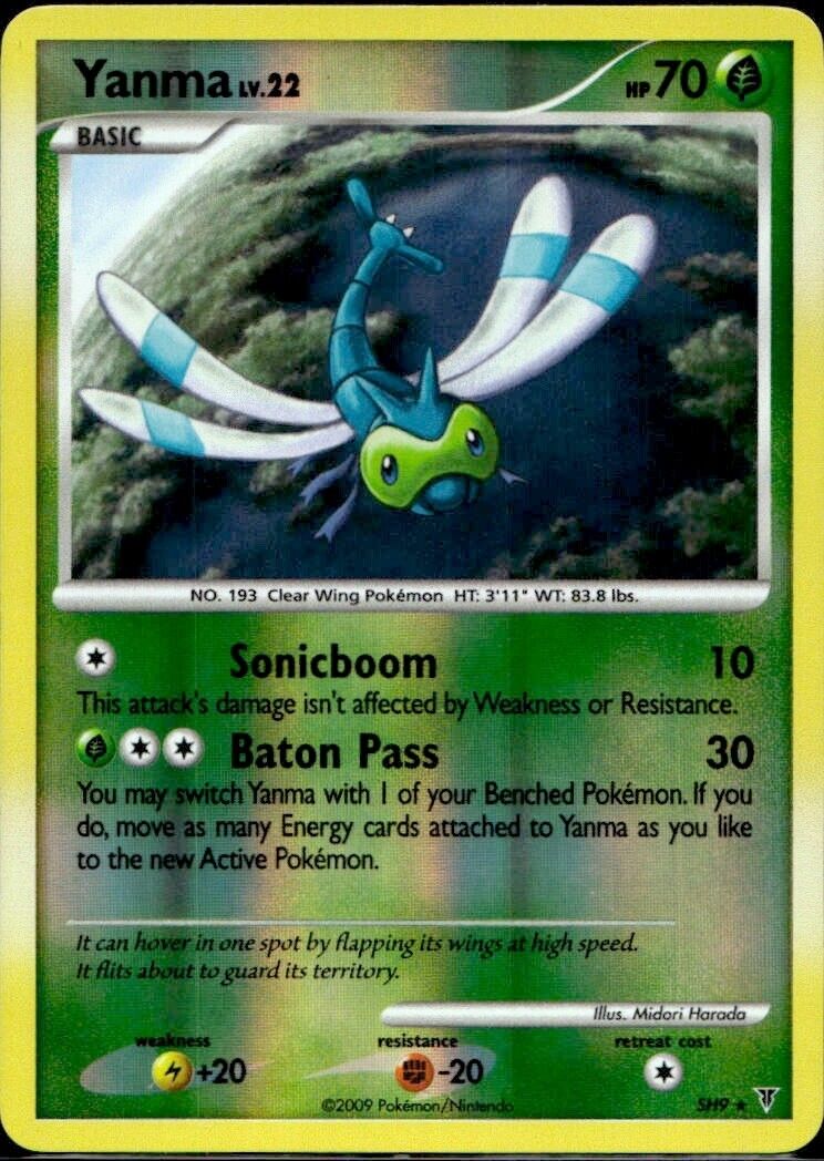 Pokemon Yanma SH9 Platinum Supreme Victors Light Play Condition