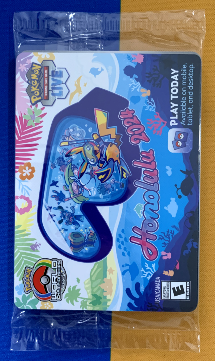 Pokemon 2024 Worlds Hawaii Honolulu Sealed Worlds Pack with all Languages