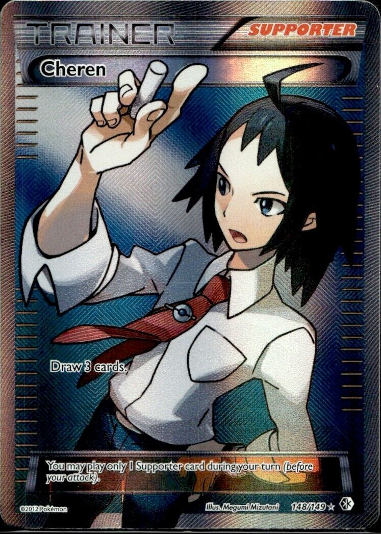 Pokemon Cheren 148/149 B&W Boundaries Crossed Near Mint Condition
