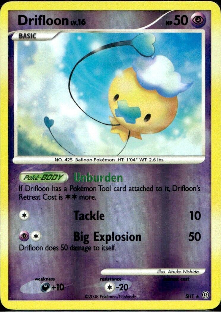 Pokemon Drifloon SH1 D&P Stormfront Near Mint Condition