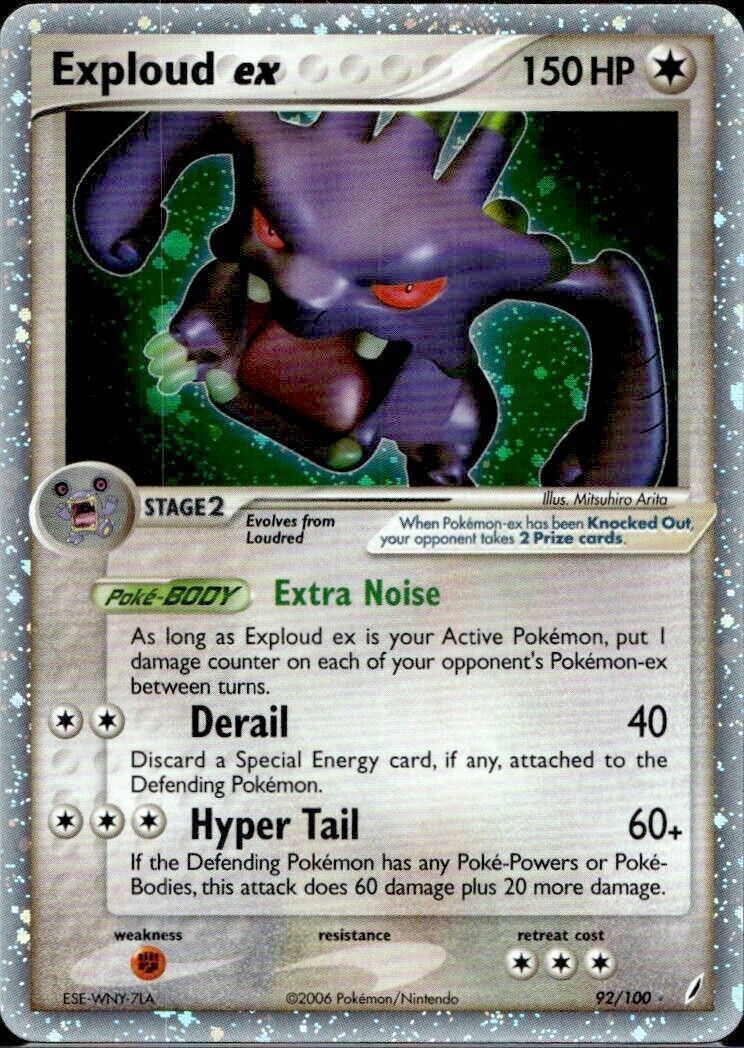 Pokemon Exploud ex 92/100 ex Crystal Guardians Near Mint Condition