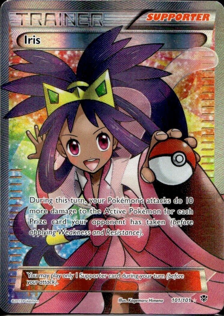 Pokemon Iris 101/101 B&W Plasma Blast Near Mint Condition