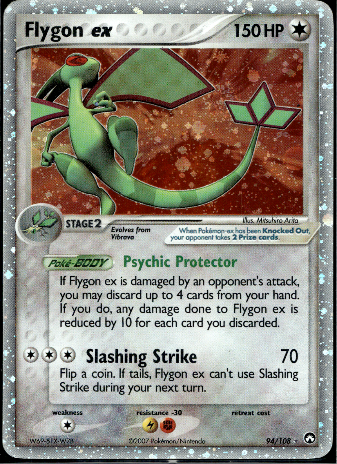 Pokemon Flygon ex 94/108 ex Power Keepers Moderate Play Condition