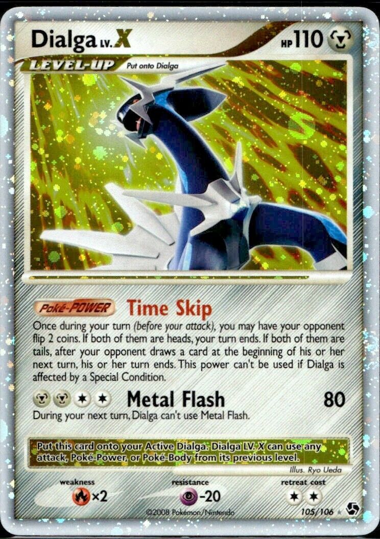 Pokemon Dialga Lv X 105/106 D&P Great Encounters Near Mint Condition