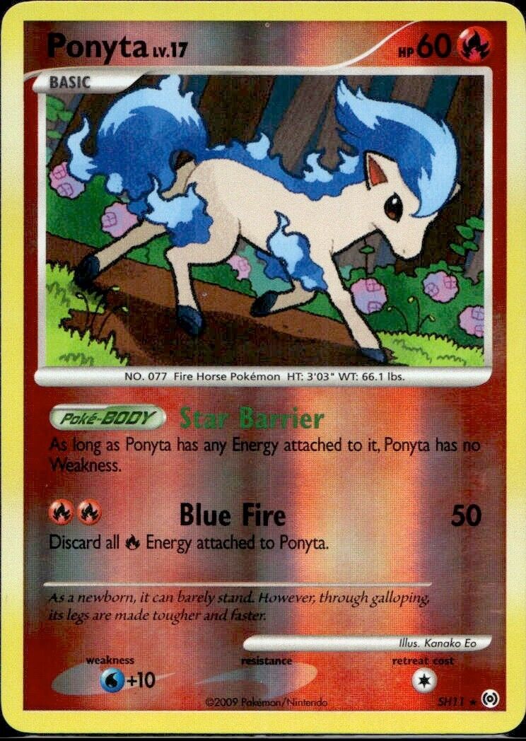 Pokemon Ponyta SH11 D&P Arceus Near Mint Condition