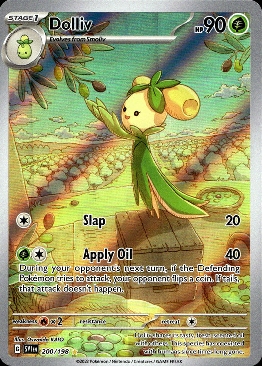 Pokemon Dolliv 200/198 Art Rare Scarlet & Violet