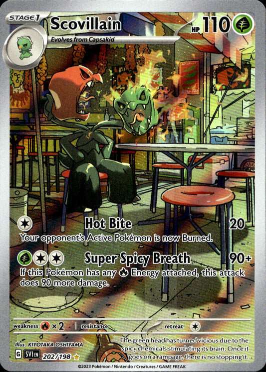 Pokemon Scovillain 202/198 Art Rare Scarlet & Violet
