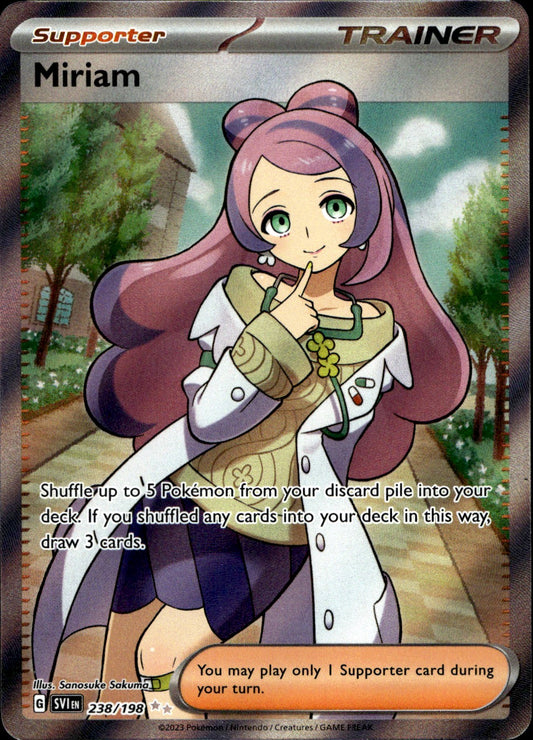 Pokemon Miriam 238/198 Full Art Scarlet & Violet