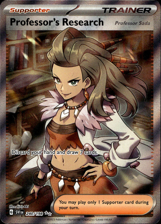 Pokemon Professor's Research 240/198 Full Art Scarlet & Violet