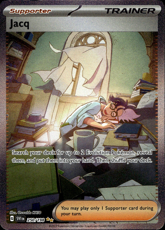 Pokemon Jacq 250/198 Special Illustration Rare Scarlet & Violet