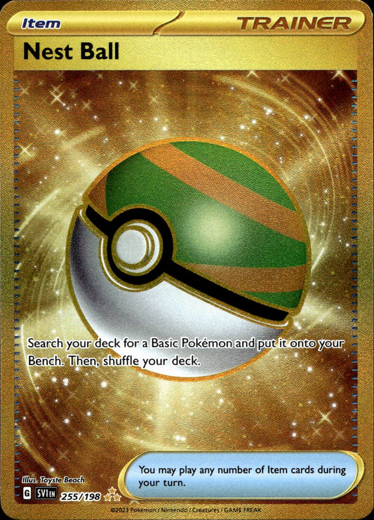 Pokemon Nest Ball 255/198 Ultra Rare Scarlet & Violet