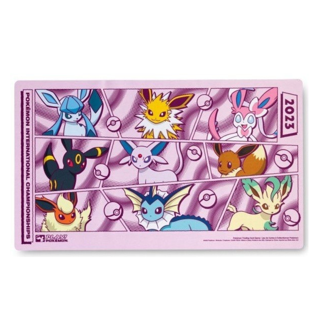 Pokemon 2023 EUIC Eeveelution Playmat