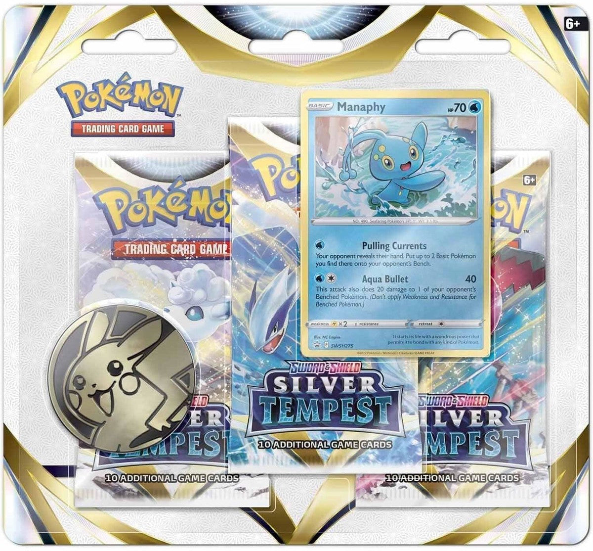 Pokemon SWSH Silver Tempest Triple Blister Pack