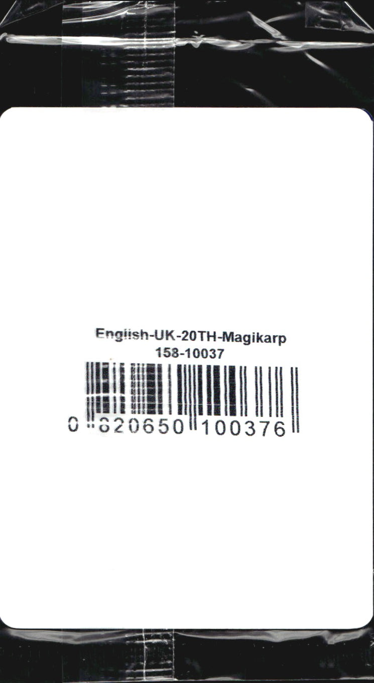 Magikarp 22/83 20th Anniversary GAME Exclusive Sealed Promo