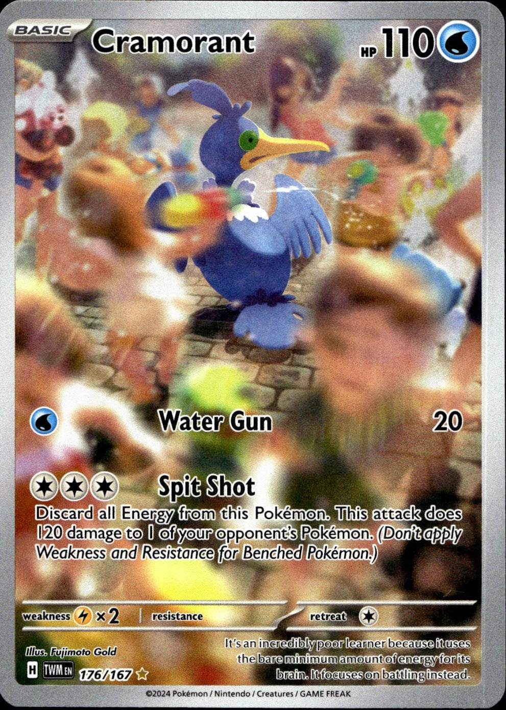 Cramorant 176/167 Illustration Rare Twilight Masquerade Pokemon Near Mint