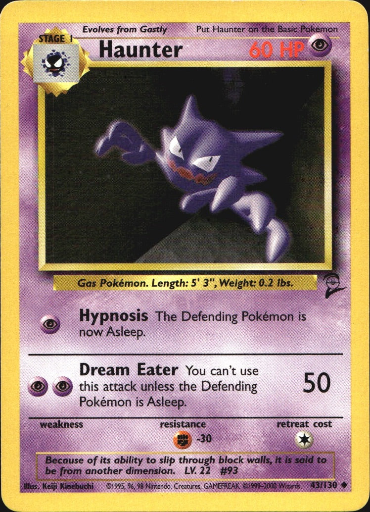 are japanese pokemon cards valuable Haunter 43/130 Uncommon Base Set 2 Pokemon Near Mint – Chibi Collectables