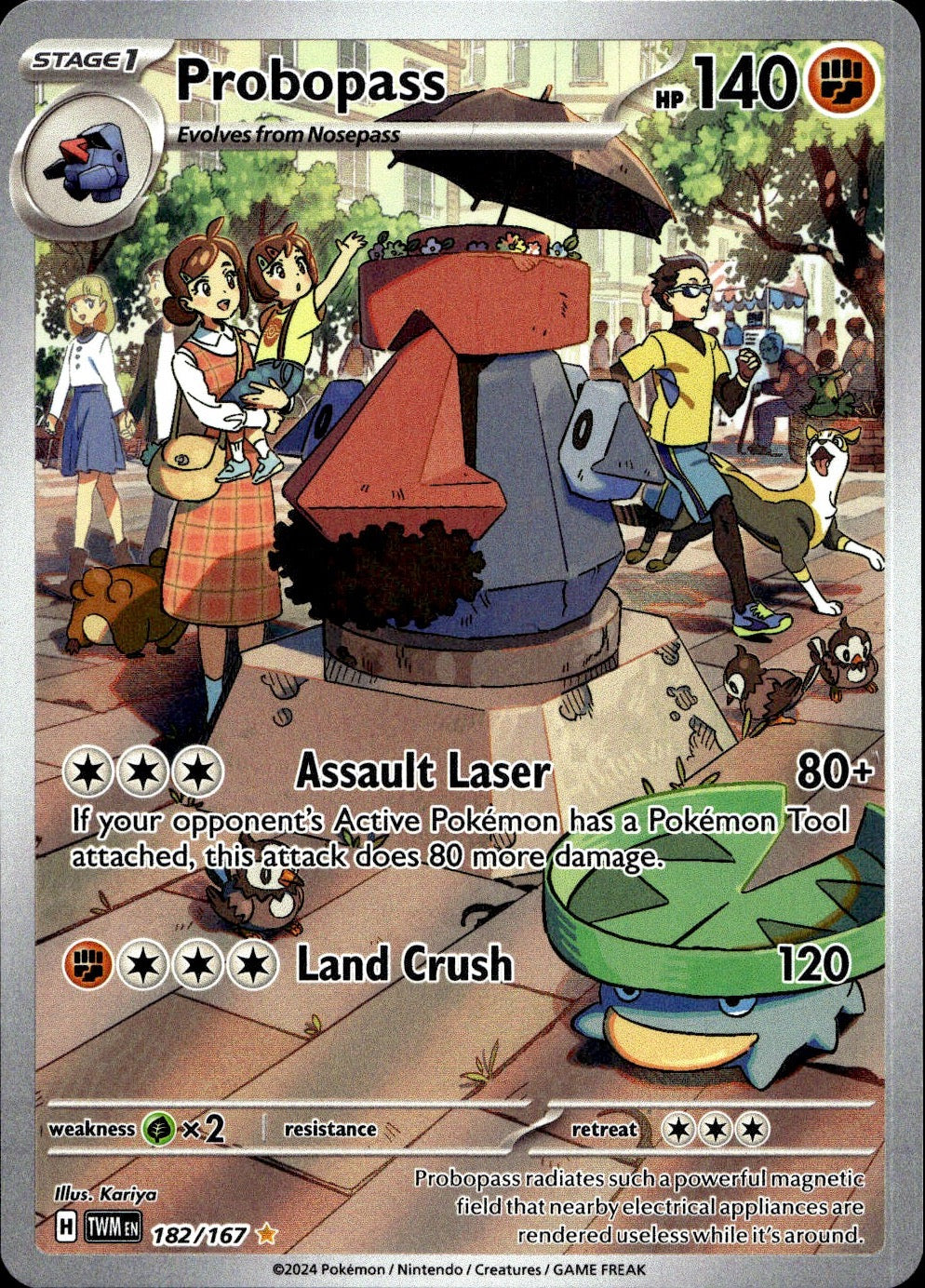 Probopass 182/167 Illustration Rare Twilight Masquerade Pokemon Near Mint