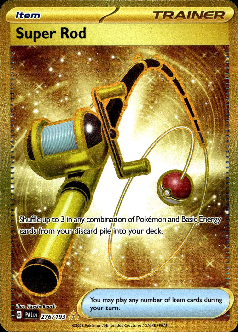 Super Rod 276/193 Hyper Rare Paldea Evolved Pokemon Near Mint