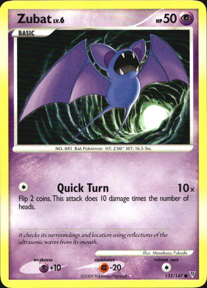 Zubat 133/147 Supreme Victors Common Pokemon Near Mint