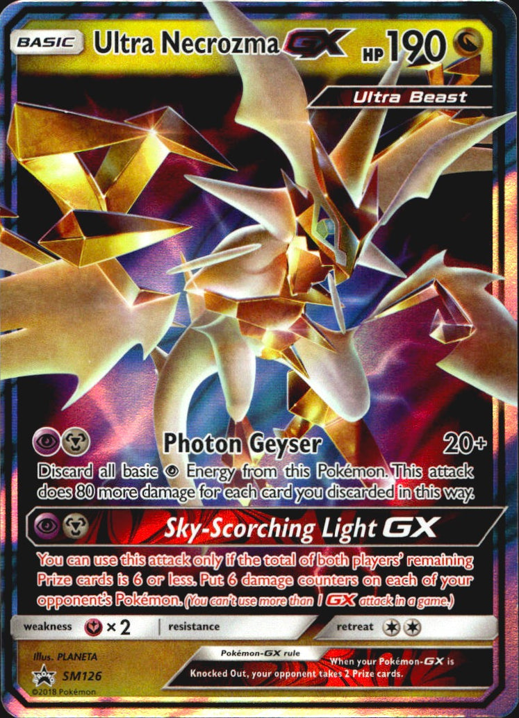 Ultra Necrozma GX - SM126 Sun & Moon Promo Holo Promo Pokemon Near Mint