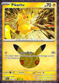 Pikachu 052/128 ME: 30th Celebration Holo Pikachu Rare Pokemon Near Mint