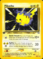 Pikachu 70/111 Common Neo Genesis Pokemon 1st Edition Near Mint