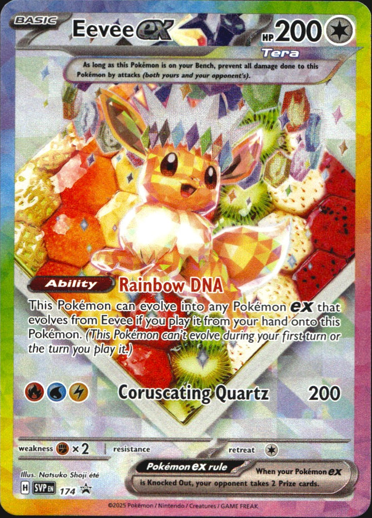 Eevee ex 174 Holo Promo Scarlet & Violet Promo Pokemon Near Mint