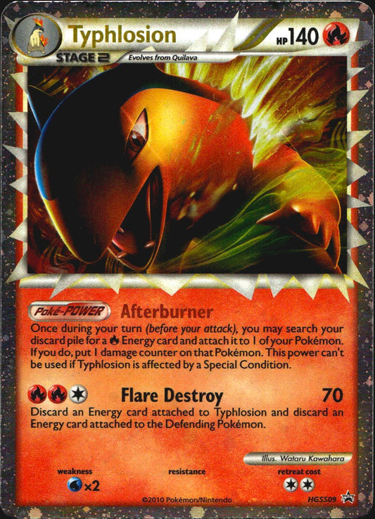 Typhlosion HGSS09 HGSS Black Star Promos Promo Pokemon Moderately Played
