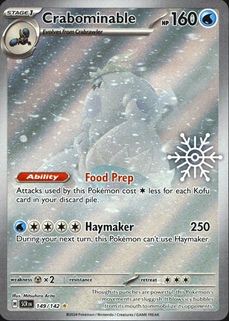 Crabominable Snowflake 149/142 Miscellaneous Cards & Products Holo Pokemon NM