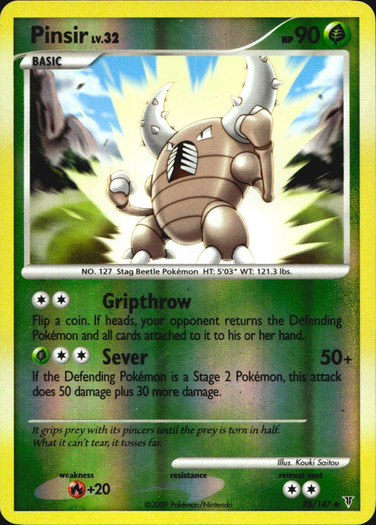 Pinsir 75/147 Supreme Victors Uncommon Pokemon Reverse Holo Near Mint