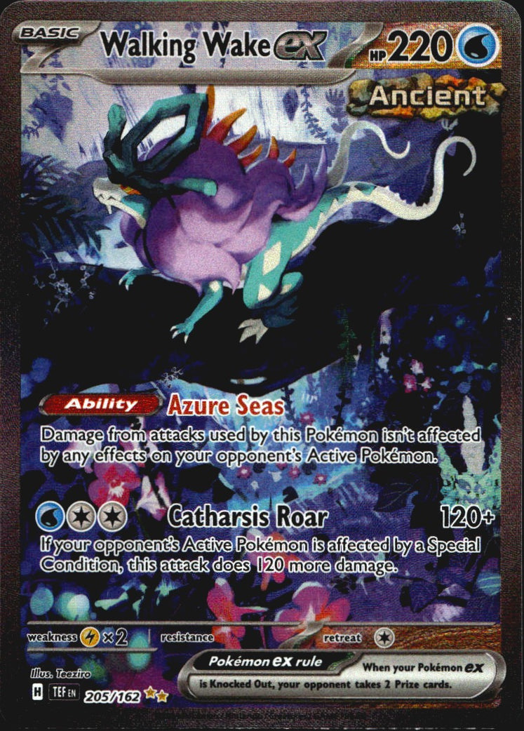 Walking Wake ex 205/162 Special Illustration Rare Temporal Forces Pokemon LP