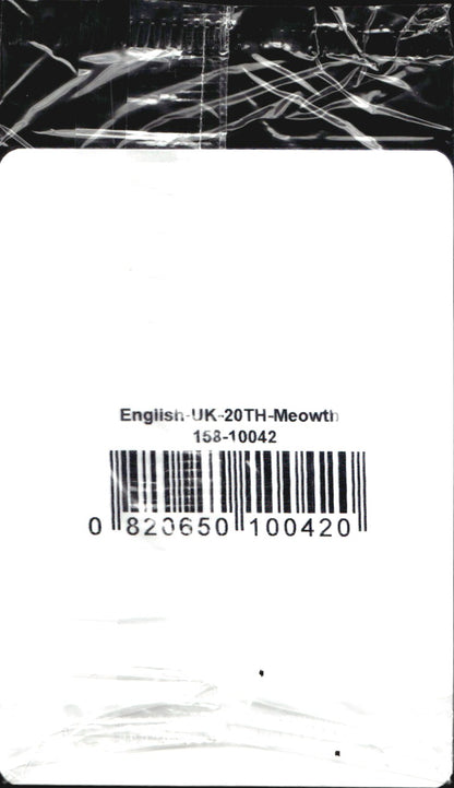 Meowth 53/83 20th Anniversary GAME Exclusive Sealed Promo