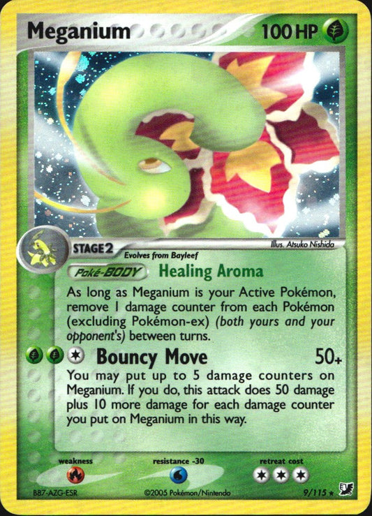 Meganium 9/115 Unseen Forces Holo Rare Pokemon Near Mint