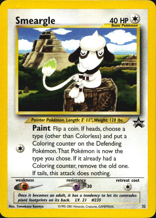 Smeargle 32/53 WoTC Promo Promo Pokemon Lightly Played