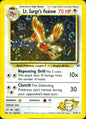 Lt. Surge's Fearow 7/132 Holo Rare Gym Heroes Pokemon Heavily Played
