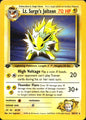 Lt. Surge's Jolteon 28/132 Gym Challenge Rare Pokemon 1st Edition Near Mint