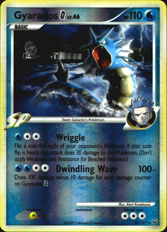 Gyarados G 30/127 Platinum Rare Pokemon Reverse Holo Near Mint