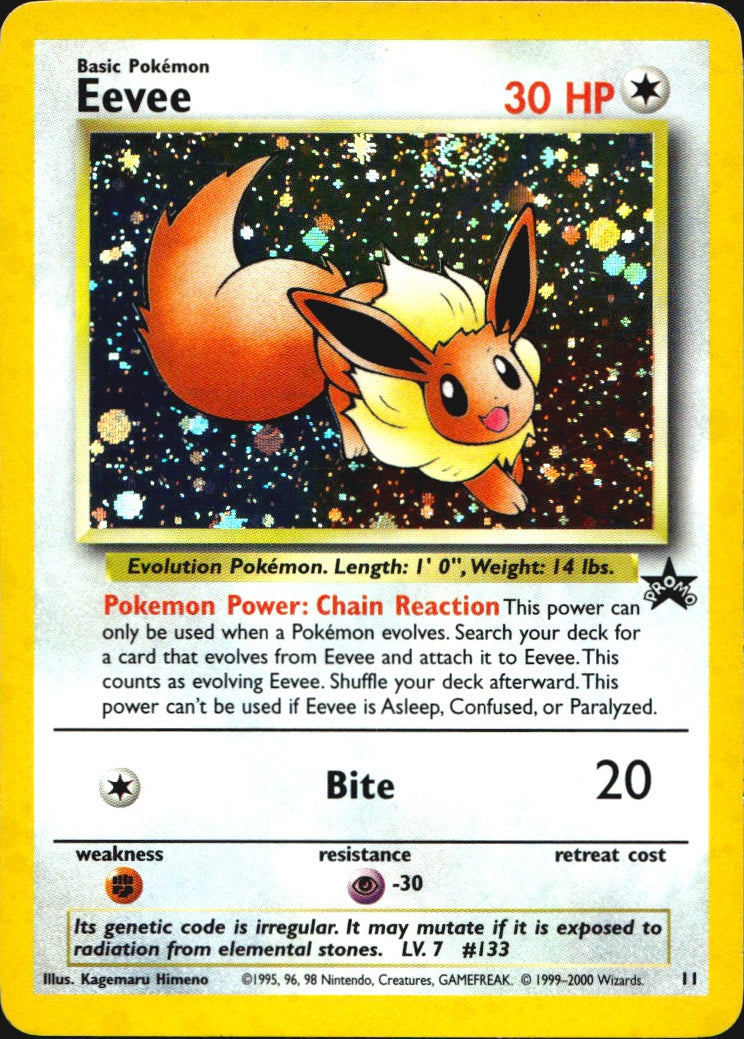 Eevee 11 Wizards Black Star Promos Promo Pokemon Holo Near Mint