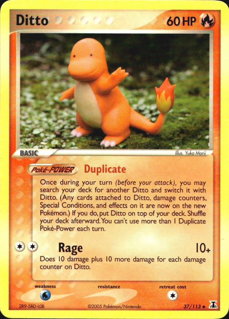 Ditto 37/113 Delta Species Uncommon Pokemon Lightly Played