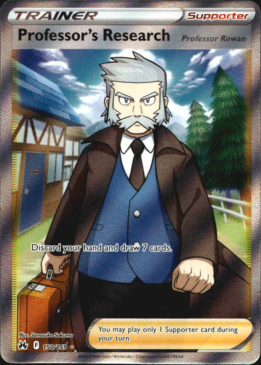 Professor's Research 150/159 Ultra Rare Crown Zenith Pokemon Near Mint