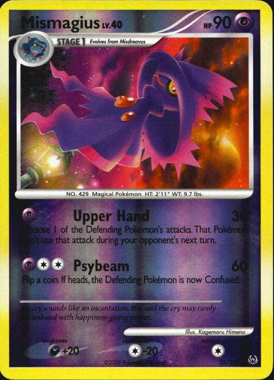 Mismagius 55/127 Platinum Uncommon Pokemon Reverse Holo Near Mint