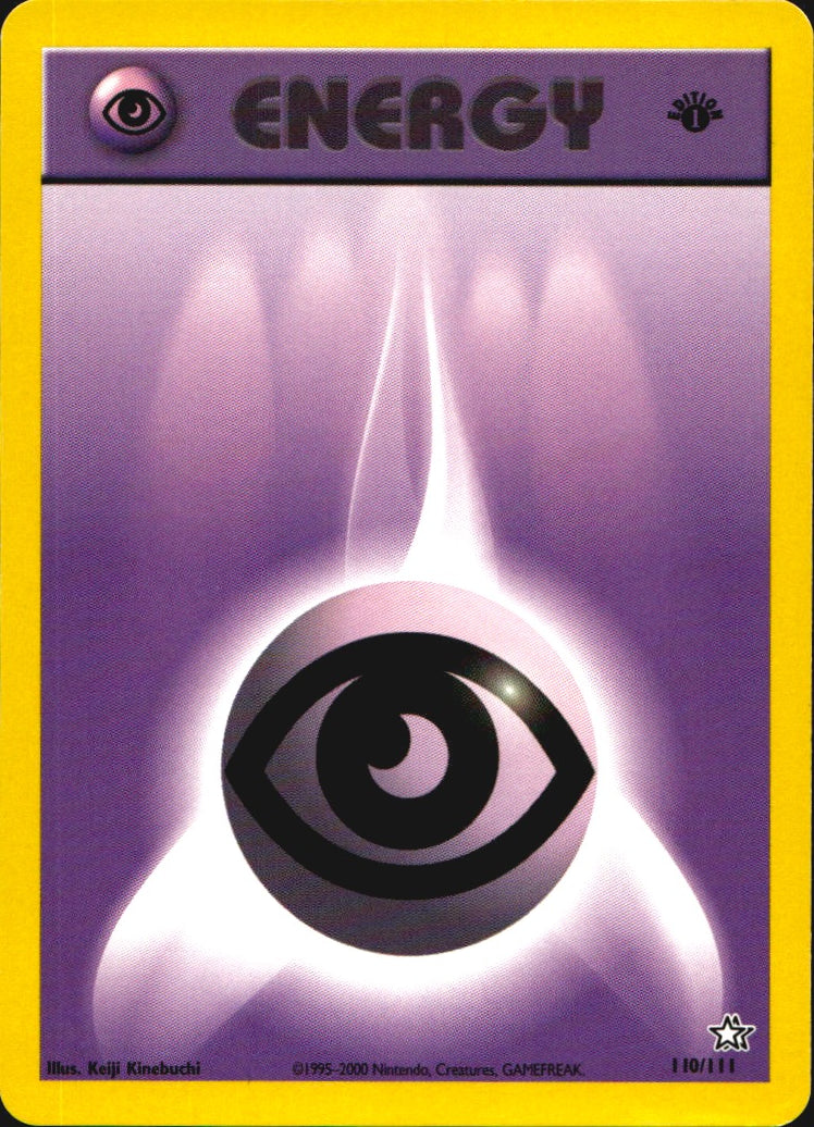 Psychic Energy 110/111 Neo Genesis Pokemon 1st Edition Near Mint