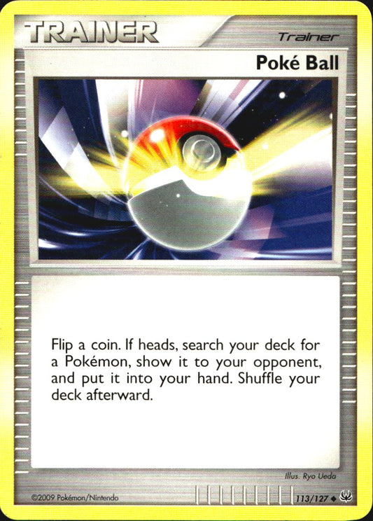 Poke Ball 113/127 Platinum Uncommon Pokemon Near Mint