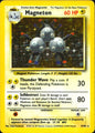Magneton 9/102 Holo Rare Base Set Unlimited Pokemon Moderately Played